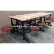 10 seater industrial cast iron canteen table